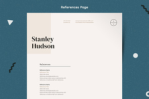 Modern Resume CV Template Design