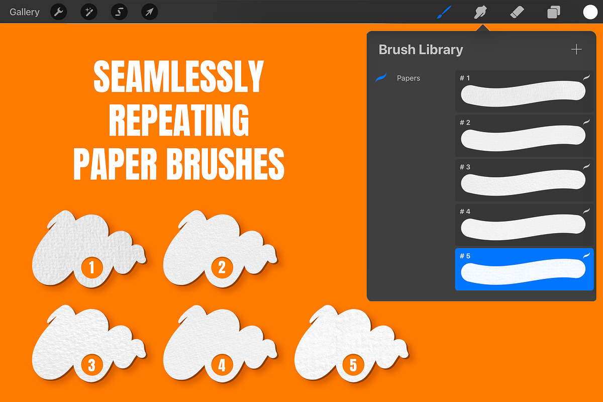 Procreate Bundle Paper Canvas + PNGs, a Brush Add-On by BrushBoy (Photo 5 of 8)