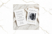 Funeral Prayer Card B&W Canva FR002, a Card Template by TyphoonStudio (Thumbnail 4 of 5)