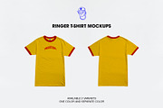 Ringer T-shirt Mockups, a Shirt Mockup by made_by_nope (Thumbnail 5 of 6)