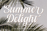 Summer Delight Font, a Script Font by R4DS (Thumbnail 1 of 9)