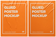 Glued Paper Poster Mockup Pack, an Advertising Mockup by DreamVisuals (Thumbnail 3 of 11)