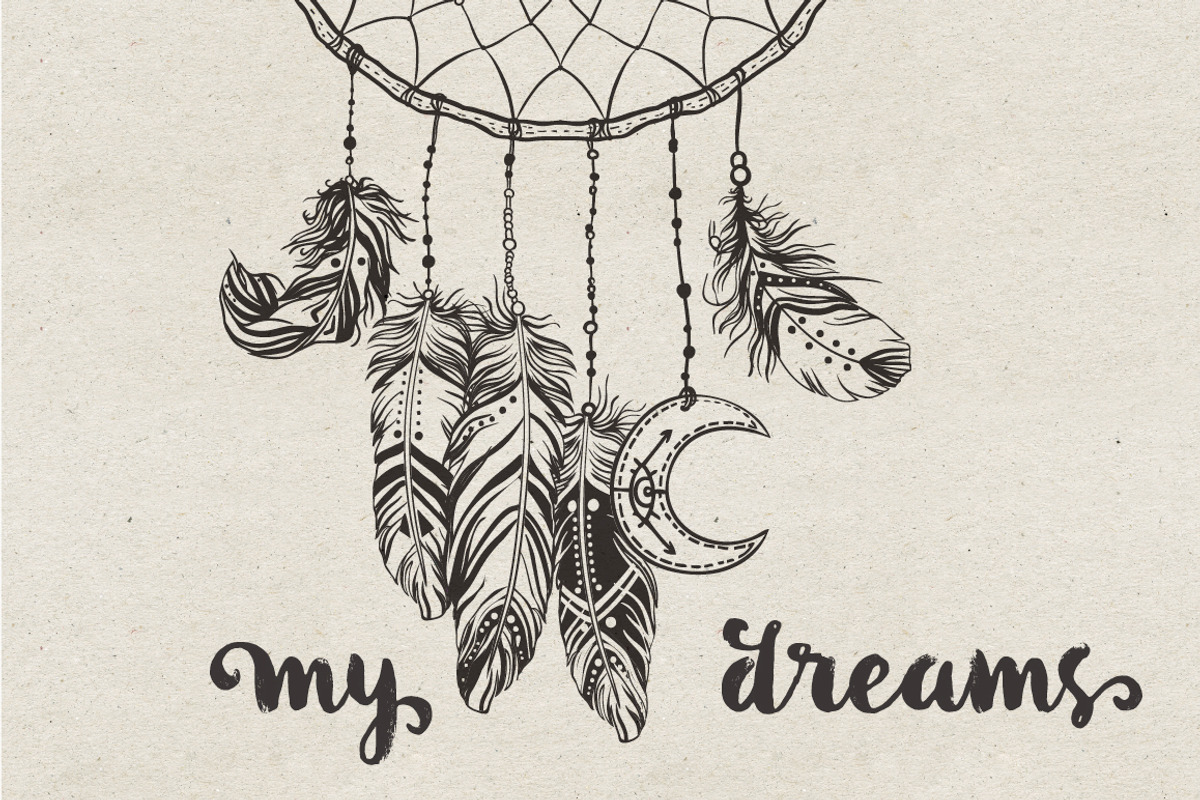Boho Set: Dreamcatchers, a Decorative Illustration by Varvara Gorbash (Photo 3 of 5)