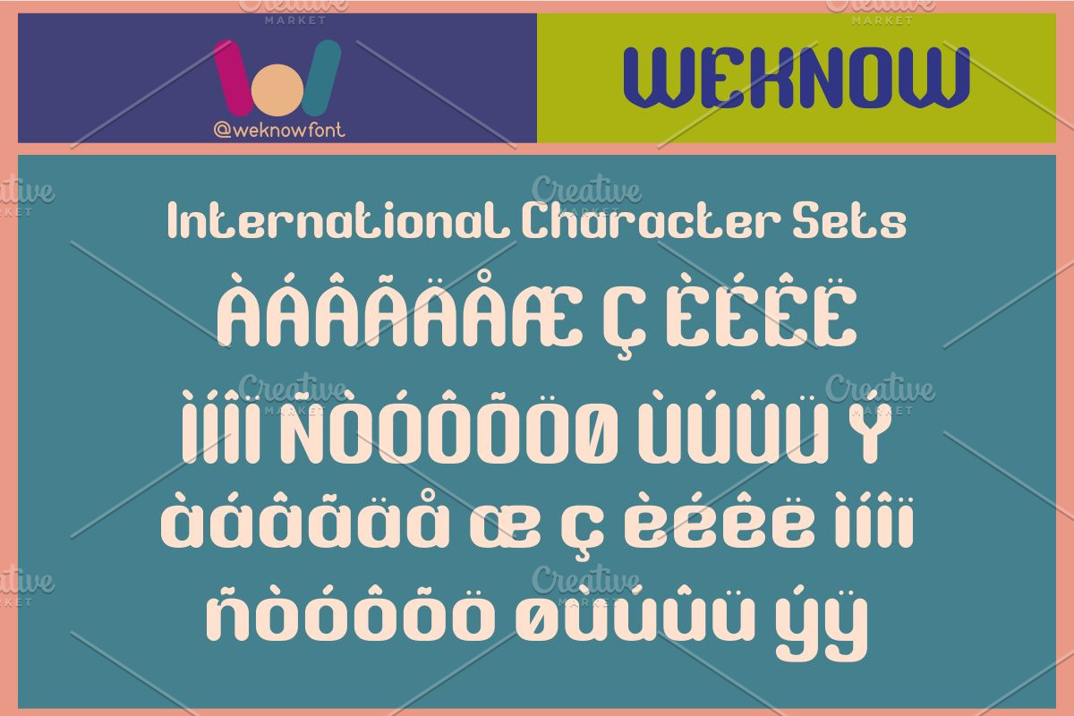 Retro Characters font, a Font by weknow (Photo 8 of 8)