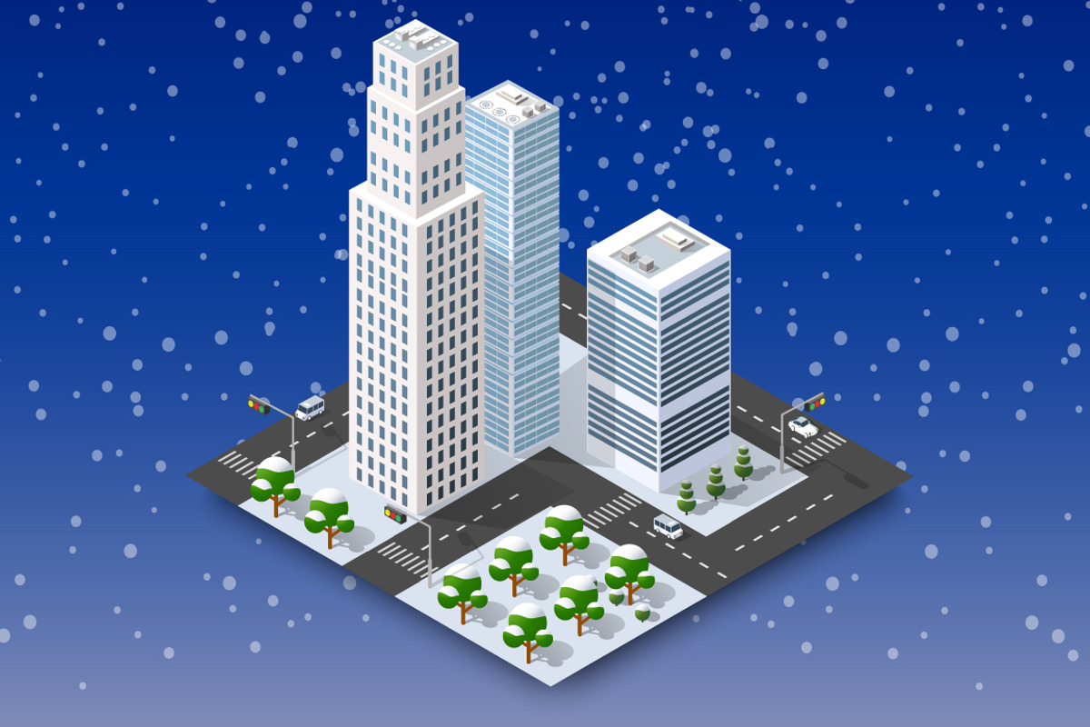 Bundle city set, a Technology Illustration by AlexZeL (Photo 10 of 13)