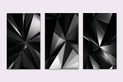 BLACK GEOMETRIC BACKGROUND, a Background Graphic by Sophico (Thumbnail 3 of 5)