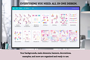 Unicorn Party Invite MEGA Design Kit, an Invitation Template by Sunny Jar Designs (Thumbnail 2 of 4)