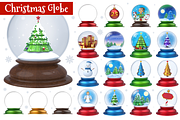 Christmas Snow Globe, a Decorative Illustration by pixaroma (Thumbnail 1 of 2)