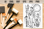 Stencil Vintage Gentleman, a Person Illustration by MARYCRAFTIRIA (Thumbnail 2 of 3)