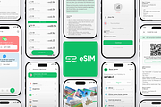 eSIM Mobile App – Travel eSIM, an UI Kit Template by Soulfuldesignstudio (Thumbnail 6 of 7)