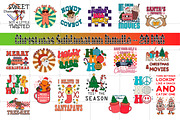 Retro Christmas Sublimation Bundle, a Decorative Illustration by DiamondShop (Thumbnail 1 of 11)