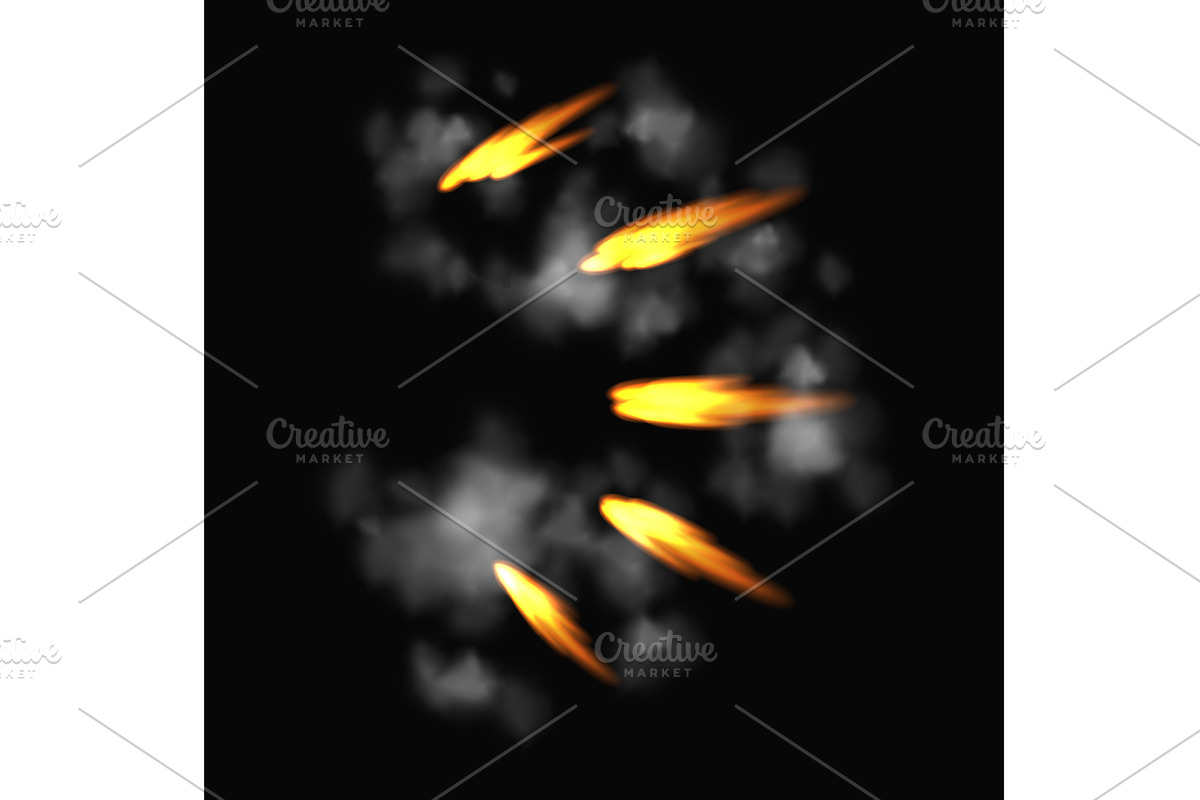 Gun flashe or gunshot, an Illustration by Things for designers