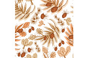 Forest plants Pattern, a Pattern Graphic by Polanika (Thumbnail 3 of 4)