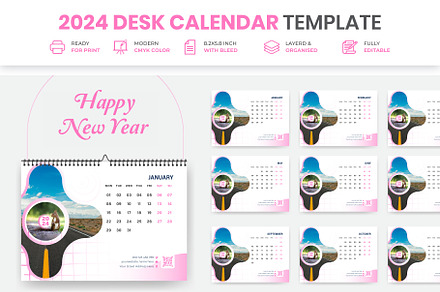 Business Desk Calendar Plan 2024