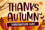 Thanks Autumn - Handwritten Font, a Font by Dm Studio (Thumbnail 1 of 7)