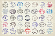 Vintage Postage Stamps And Ephemera, an Object Graphic by Digiselector Design Goods (Thumbnail 2 of 4)