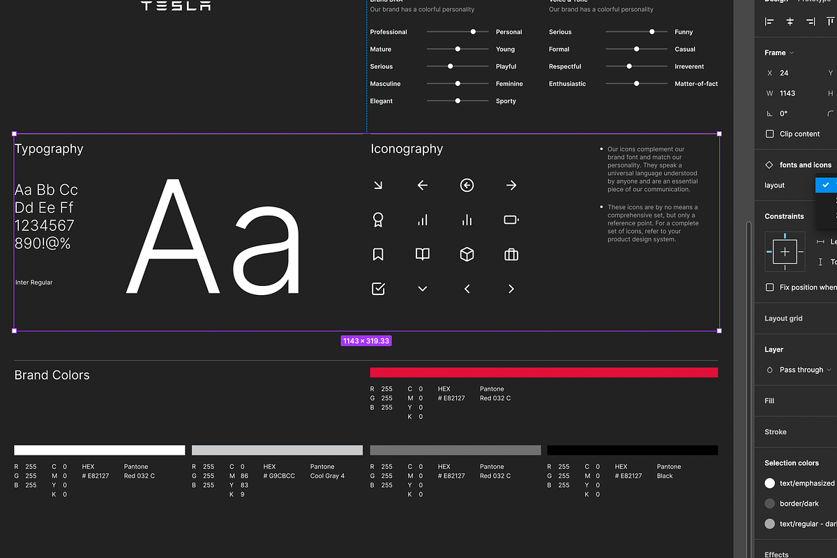 One-page brand guidelines template, a Presentation Template by Calin's ...