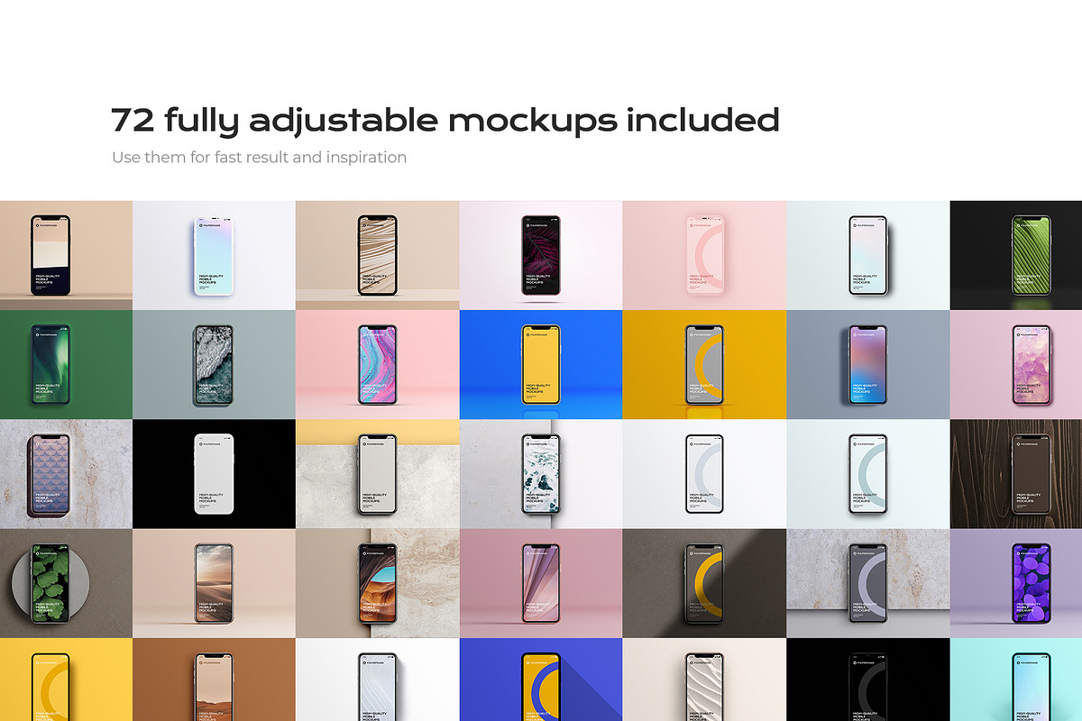 72 iphone device mockup bundle, an iPhone Mockup by FoundImages (Photo 6 of 84)