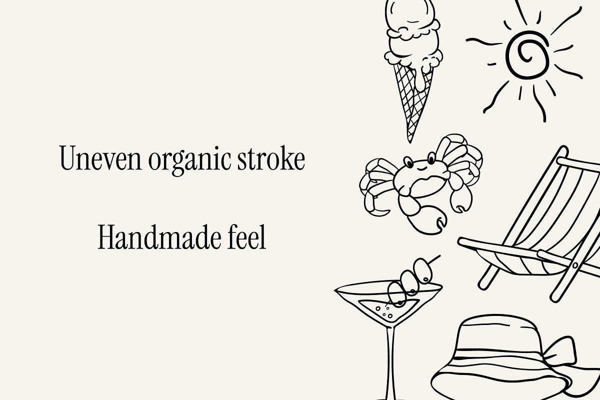 Tropical Doodle - Hand-Drawn Set, a Seasonal Illustration by Invisual Studio (Photo 3 of 13)