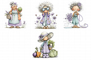 Summer Funny Grandma Clipart, an Illustration by Daily.Designs (Thumbnail 7 of 7)