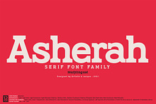 Asherah - Serif font family