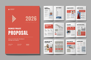 Project Proposal Template Layout, a Brochure Template by MightyDesign