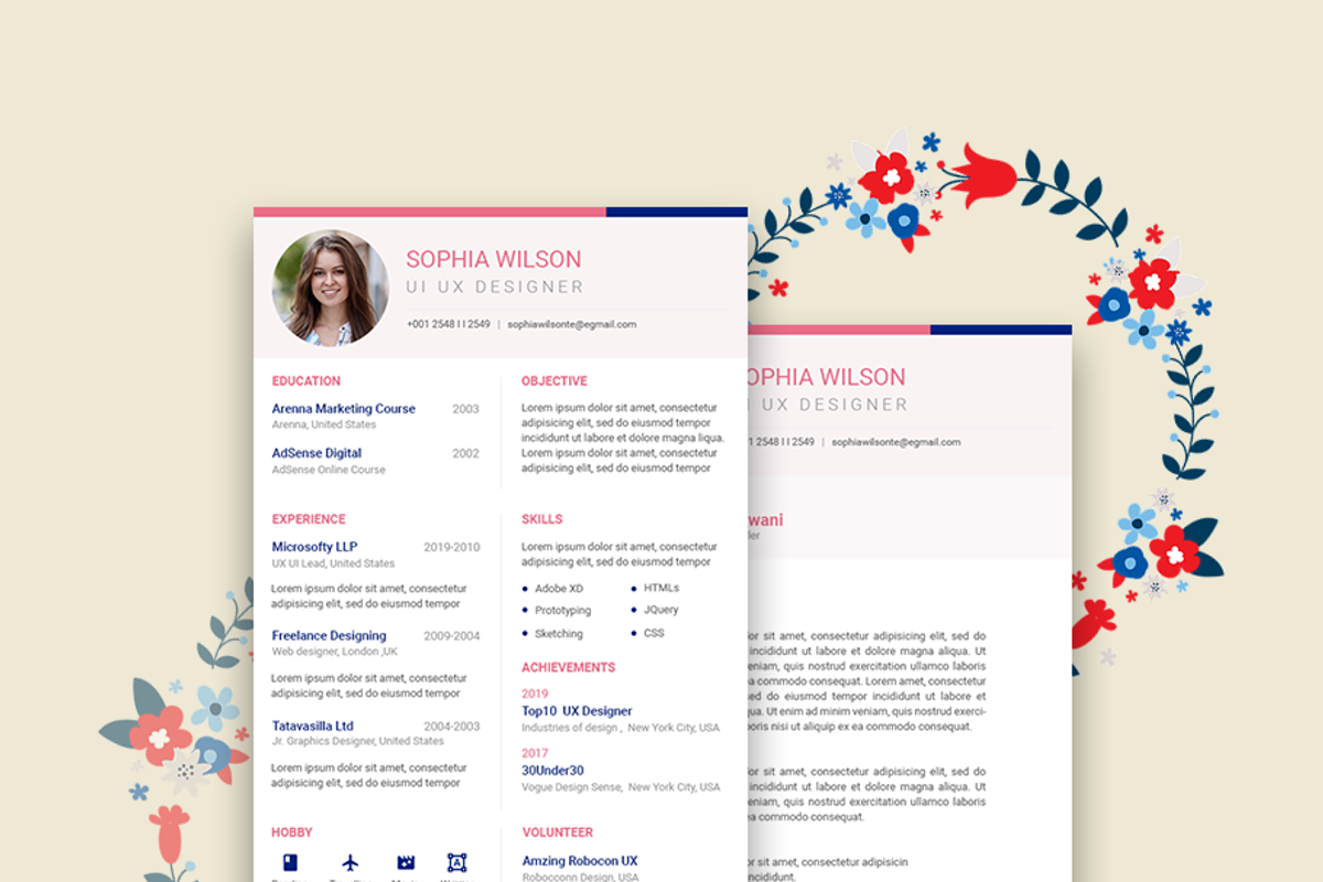 Royal Resume Design, a Resume Template by AdminUIUX (Photo 4 of 5)