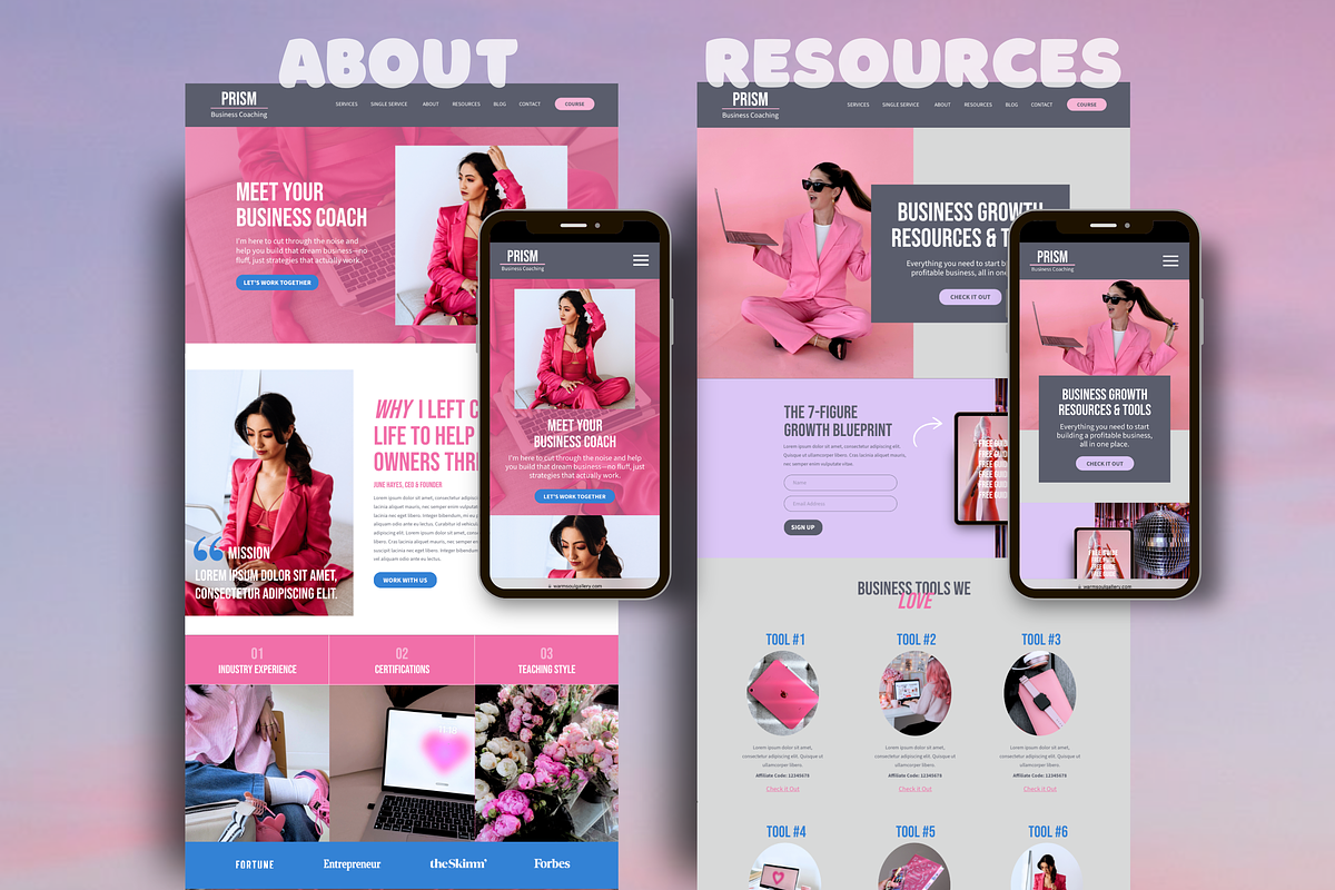 Business Coach Course Website Showit, a Squarespace Template by Warmsoulgallery (Photo 6 of 10)