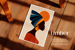Wooden A3 Poster Mockup, a Product Mockup by Serenefeeling