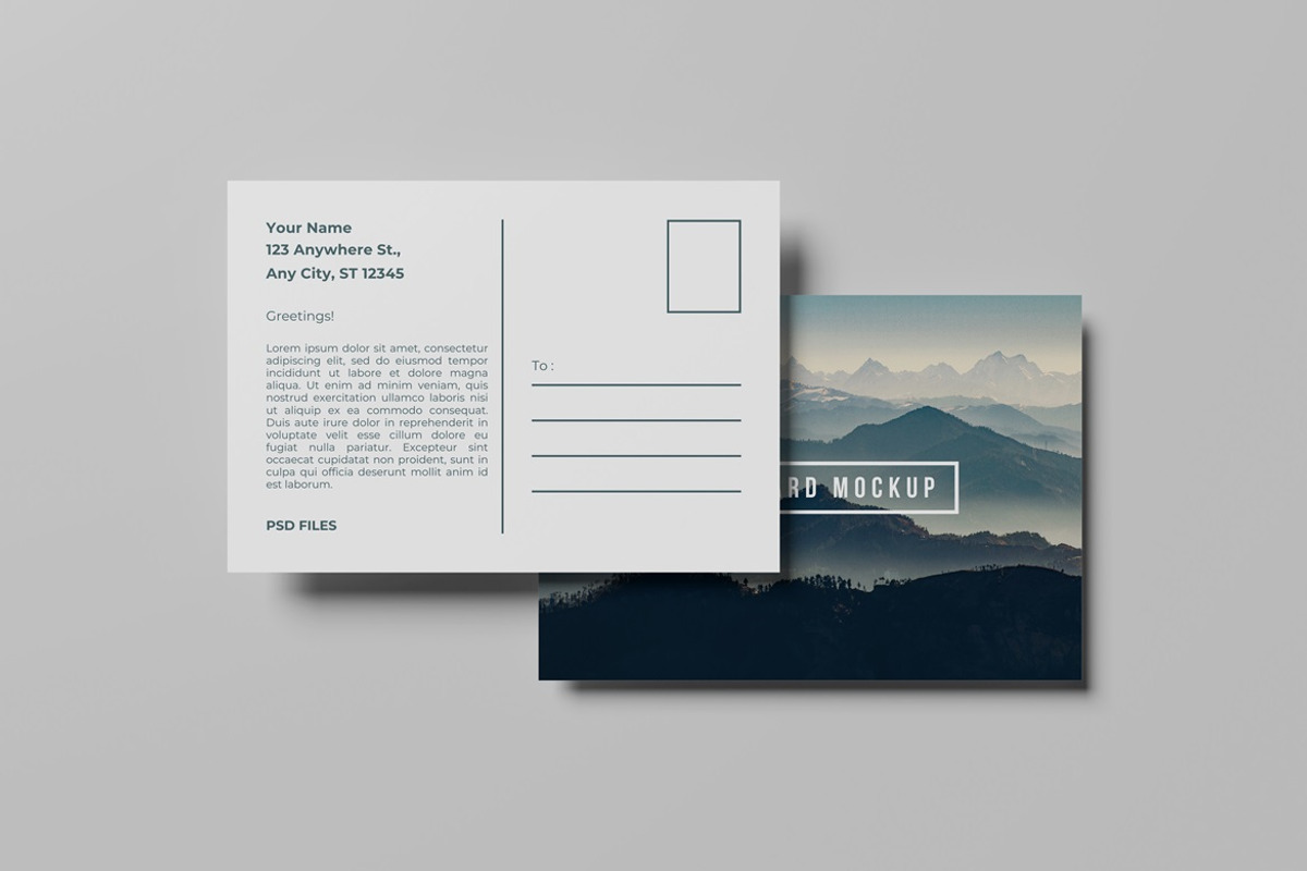 Postcard Mockup, an Advertising Mockup by GraphicWindow (Photo 5 of 6)