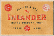 Inlander - Retro Display Font, a Serif Font by Edignwn Type (Thumbnail 1 of 12)