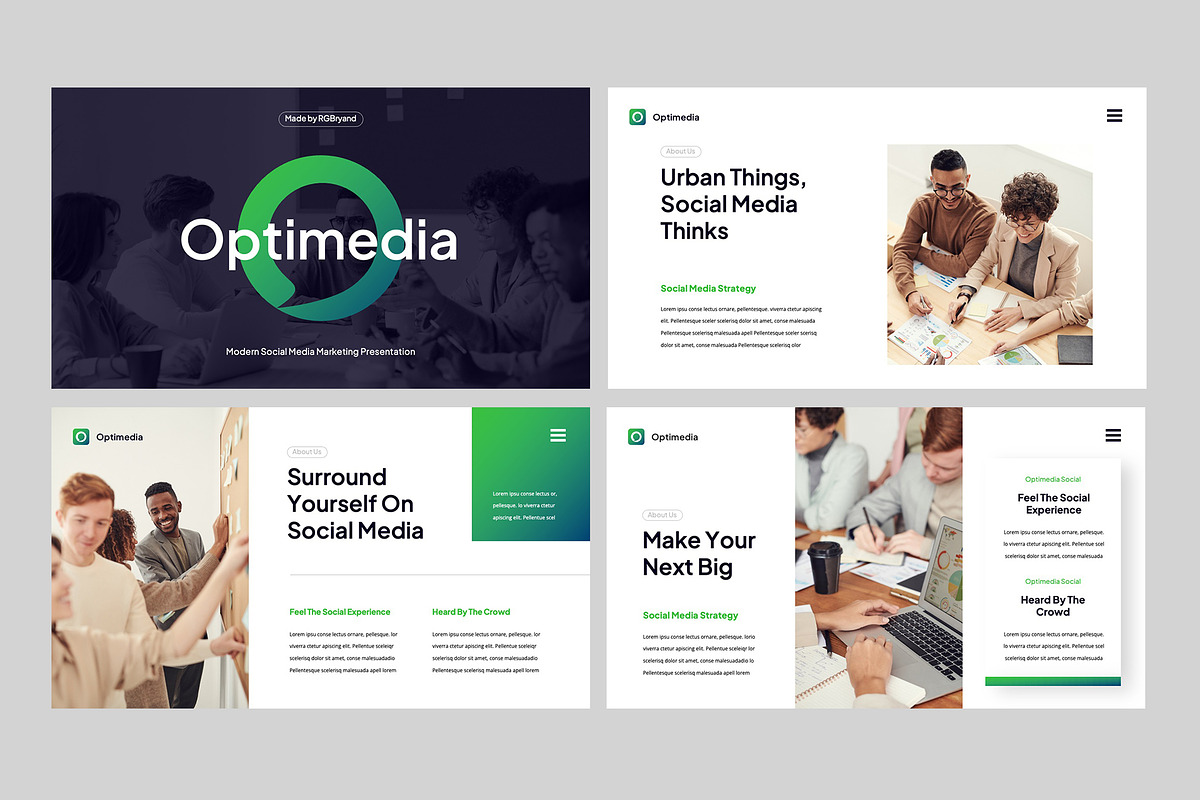 OPTIMEDIA - Powerpoint Template, a Presentation Template by rgbryand