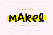 Makel, typography, a Handwritten Font by La Boite Graphique (Thumbnail 1 of 10)