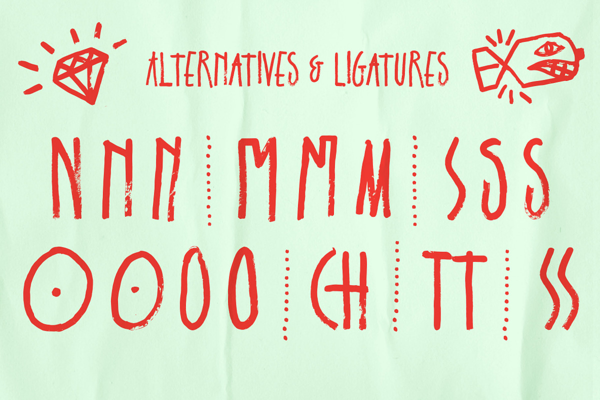 Schabernack One, a Font by XTOPH - Fonts (Photo 5 of 6)