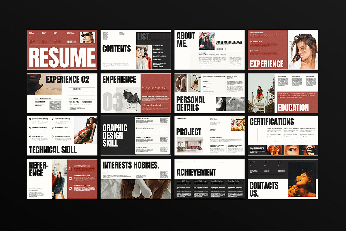 Resume Presentation Template Design, a Presentation Template by ArtisanaAura (Photo 8 of 8)