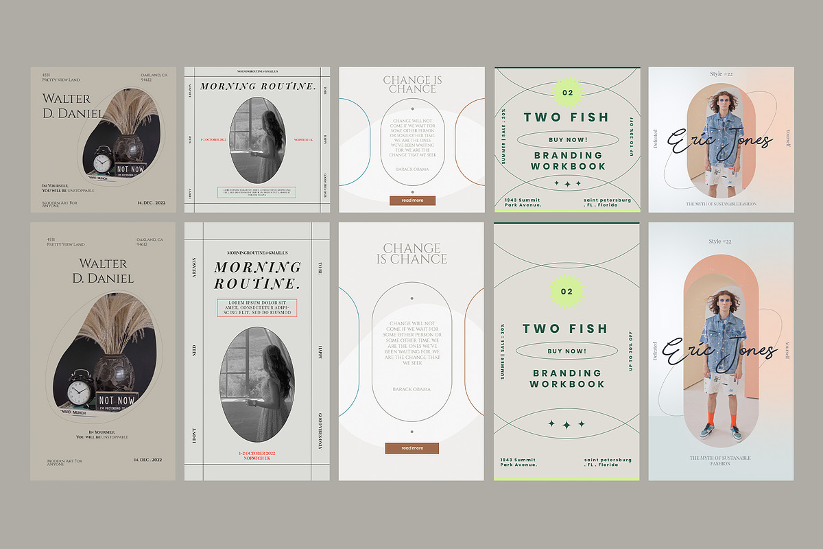 Elegant Instagram Posts and Stories, a Social Media Template by Pixflow (Photo 8 of 8)