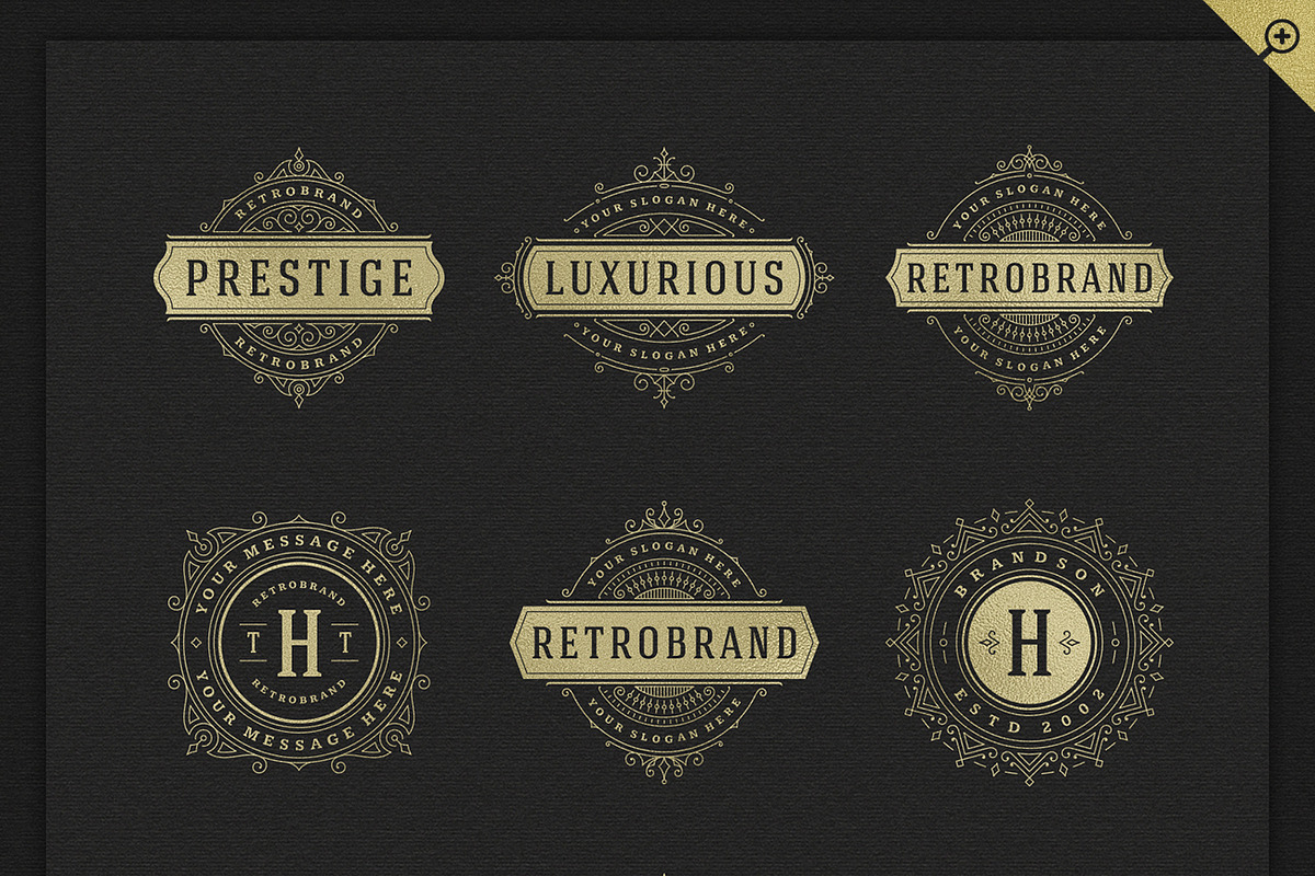500 ornaments logos & monograms, a Branding & Logo Template by Vasya Kobelev (Photo 24 of 31)