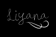 Liyana Handwritten Script Font, a Script Font by Mila Visuals (Thumbnail 1 of 2)