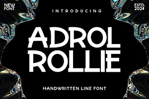 Adrol Rollie - Handwritten Line Font, a Script Font by Ary_ngeblur
