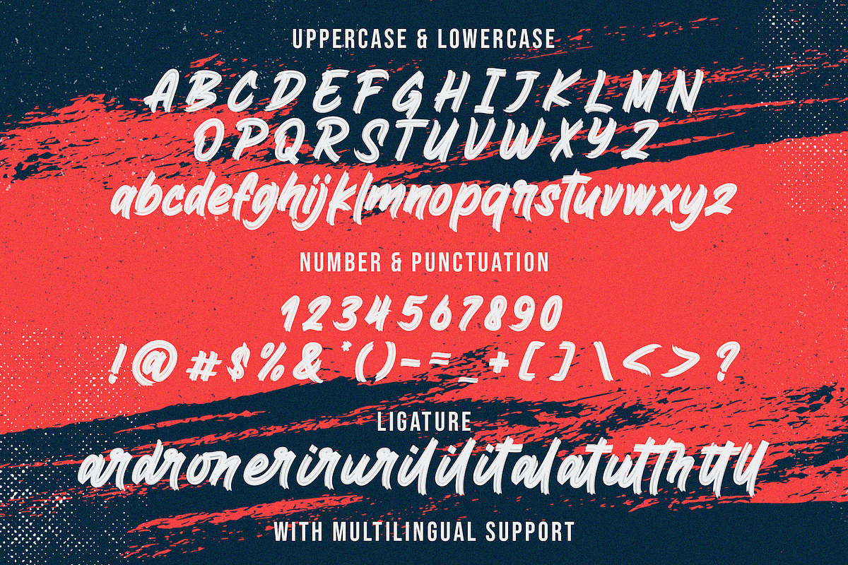 Bingo Reky - Textured Brush Font, a Script Font by StringLabs (Photo 11 of 12)