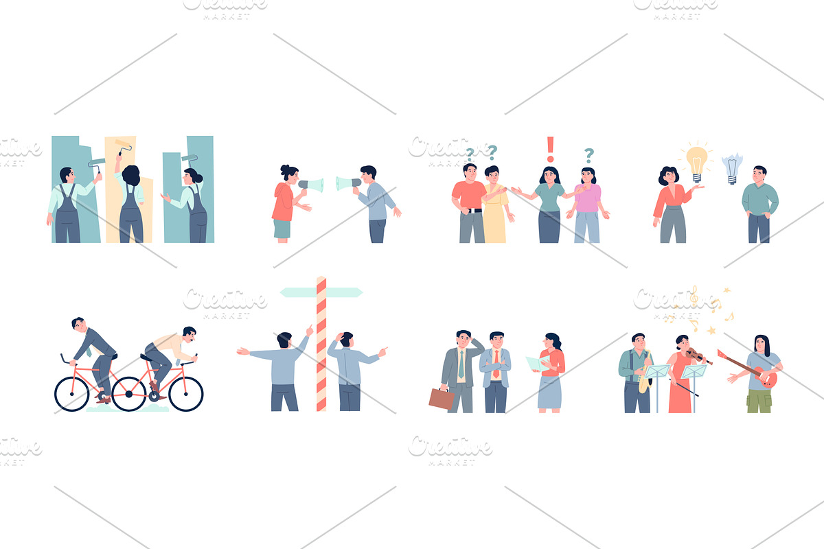 Business misunderstanding, a Person Illustration by LadadikArt