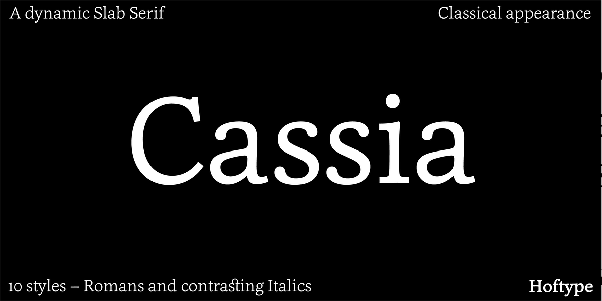 Cassia, a Slab Serif Font by Hoftype (Photo 2 of 29)