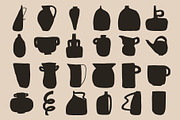 224 POTTERY CLIPART - HAND DRAWN, an Object Illustration by JuDesign (Thumbnail 8 of 25)