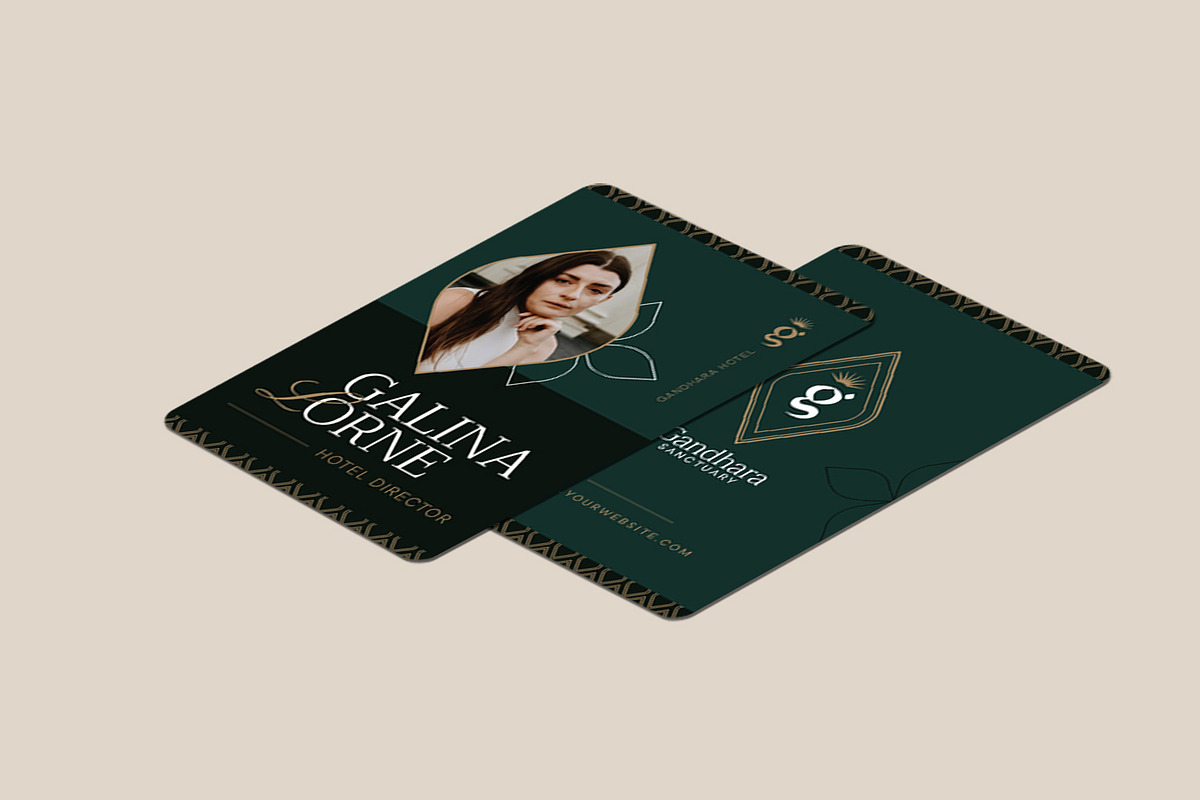 Gandhara Sanctuary - ID Card, a Print Template by Fannan Studio (Photo 3 of 3)
