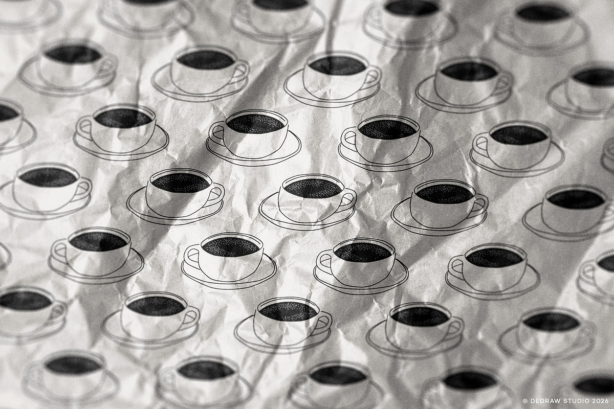 Café Collection: Graphics & Patterns, a Pattern Graphic by Dedraw Studio (Photo 4 of 15)