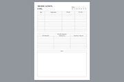 Mediation Log Self Care Planner, a Stationery Template by shahsoft (Thumbnail 2 of 4)