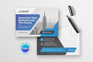 Canva Postcard Template