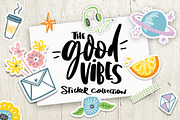 Good Vibes Sticker Collection, a Decorative Illustration by Shelly Laslo Illustration (Thumbnail 1 of 5)