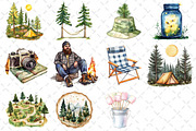 Summer Camping Clipart, an Illustration by Dream Creation (Thumbnail 4 of 4)