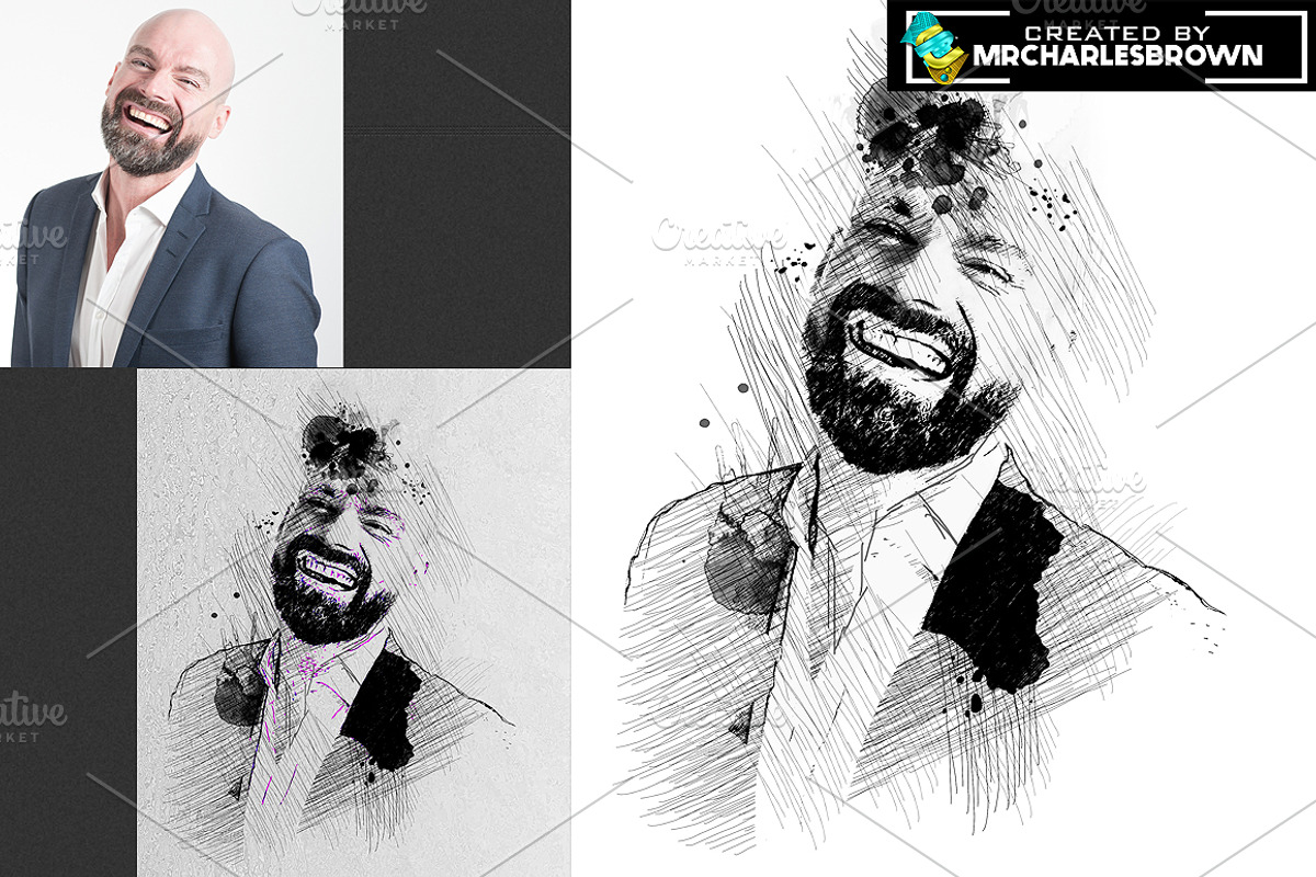 Pure Art Hand Drawing 150, an Action Add-On by mrcharlesbrown (Photo 8 of 10)